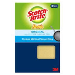 Scotch-Brite&reg; Dobie&trade; Original Cleaning Pad 723-2F, 3 each/pack