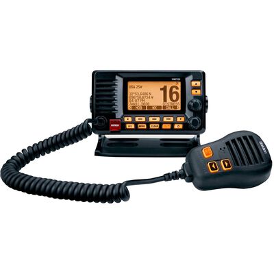UM725GBT Fixed Mount VHF 25W Marine Radio featuring NMEA2000, Integrated GPS, Bluetooth and Private Text Messaging