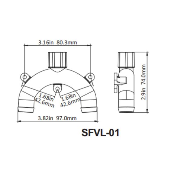 SEAFLO Vented Loop 3/4in Marine Anti-Siphon Valve 1-Pack image number 3