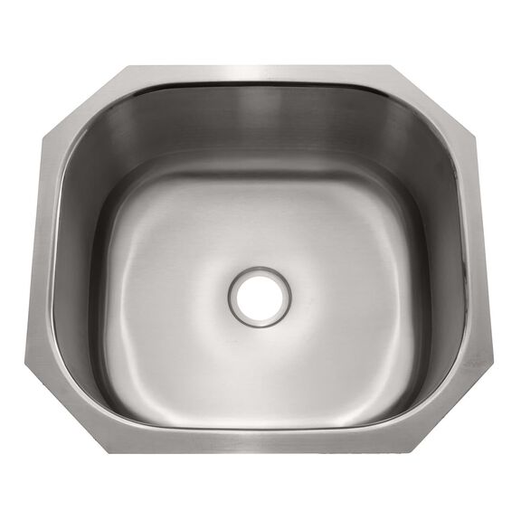 Rectangle Sink Brushed Finish, 304 Stainless Steel, 2" Drain, SUPERSoundKOTE image number 1