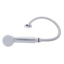 Deck-Mount Sprayer Large Chrome Sprayer No Hook, 6' Stainless Steel Hose, Low Profile Holder image number 1