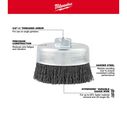 3-1/2" Carbon Steel Crimped Wire Cup Brush image number 1