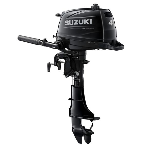 Suzuki DF4A HP 4-Stroke Outboard, 15" Shaft, Manual Start, Black image number 2