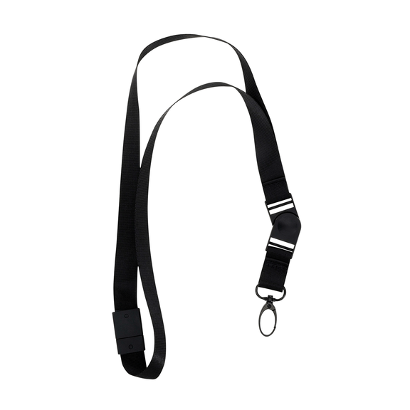 Black Detachable Lanyard image number 0