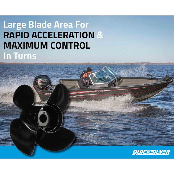 Nemesis 4-Blade Aluminum Propeller, 14" dia x 19" pitch, Right Hand image number 4