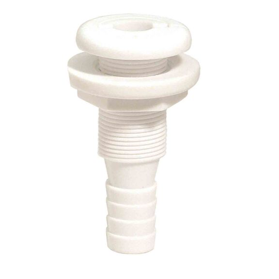 Thru-Hull Fitting - 1-1/2" Straight, White image number 0