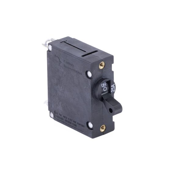 Circuit Breaker, Standard Black Toggle, Single Pole, 25A image number 0