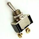 Chrome Plated Toggle Switch - Momentary Off/(On), SPST image number 0