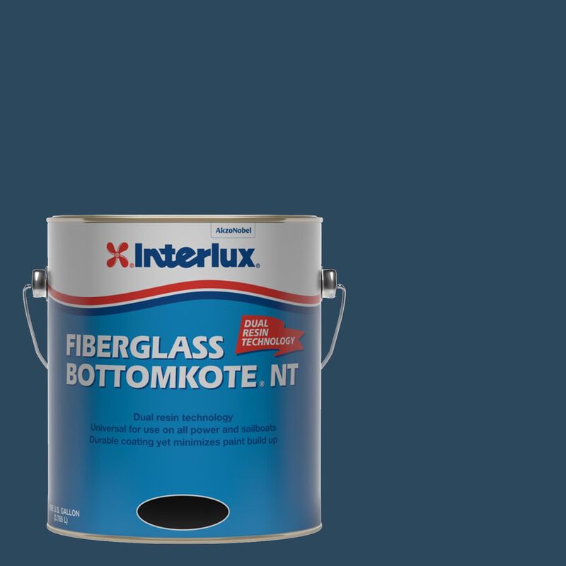 Fiberglass Bottomkote NT, Blue, 3 Gallons image number 0