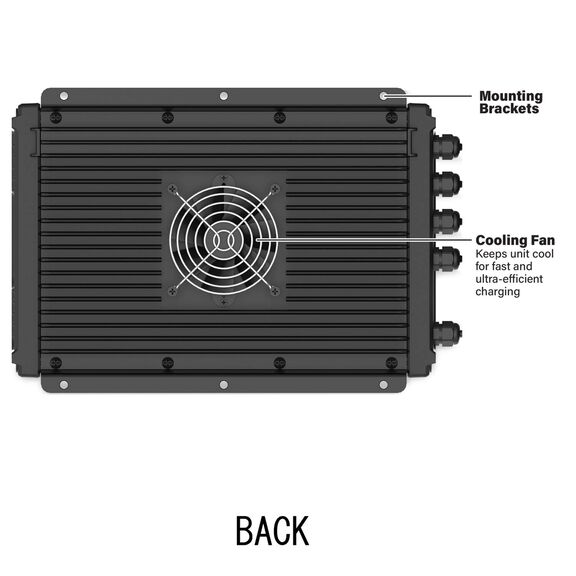3X12V 10A + 36V 10A, 4 Bank Mounted Battery Charger image number 2