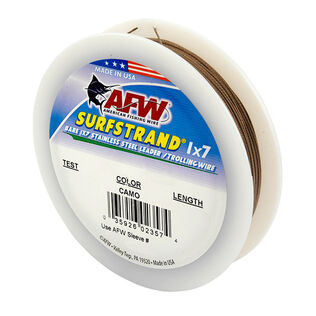 Surfstrand&reg; Bare 1x7 Stainless Steel Wire Leaders, Camo
