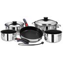 10-Piece Professional Series Gourmet &ldquo;Nesting&rdquo; Stainless Steel Cookware with Ceramica&reg; Non-Stick image number 0