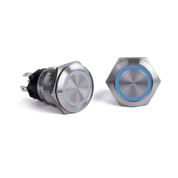 Push Button Switch, Blue Halo image number 0