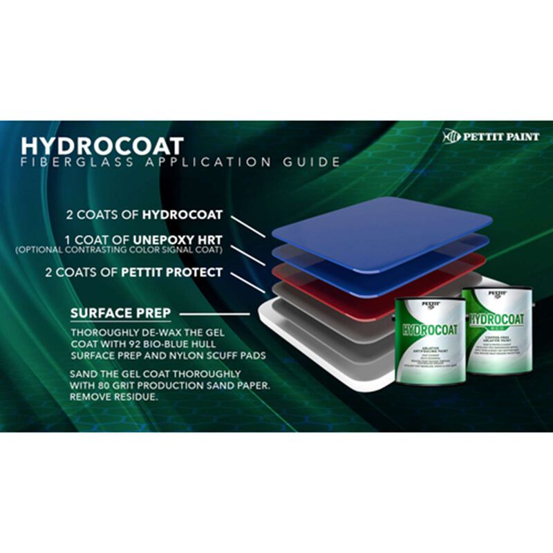 Hydrocoat Antifouling Paint, Black, Gallon image number 1