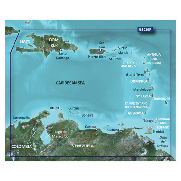 VUS030R Southeast Caribbean BlueChart g3 Vision microSD/SD Card image number 0