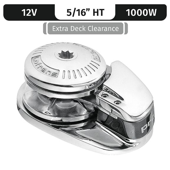 Lofrans Project 1000/X2 Low Profile Vertical Electric Windlass Gypsy Only, 5/16" HT (G4), 12V DC, 1000W image number 0