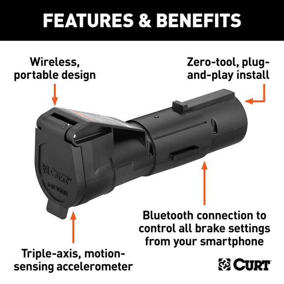 Echo Mobile Trailer Brake Controller, 7-Way, Bluetooth&reg; Smartphone Connection image number 2