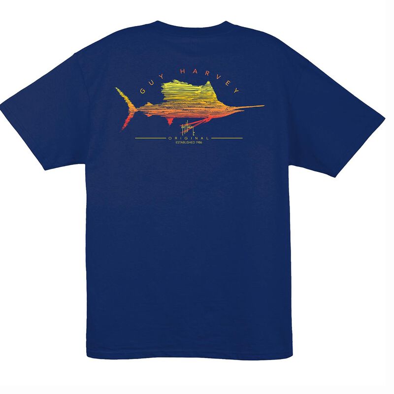 Men's Sailfish Scribble Shirt image number 0