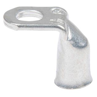 2 AWG 90 Degree Tinned Copper Lug, 5/16" Stud Size, 2-Pack