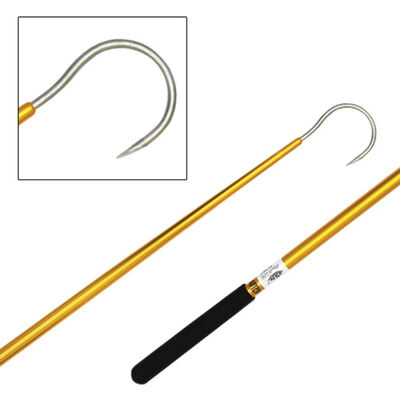 Taper-Tip Gold Anodized Aluminum Fishing Gaffs