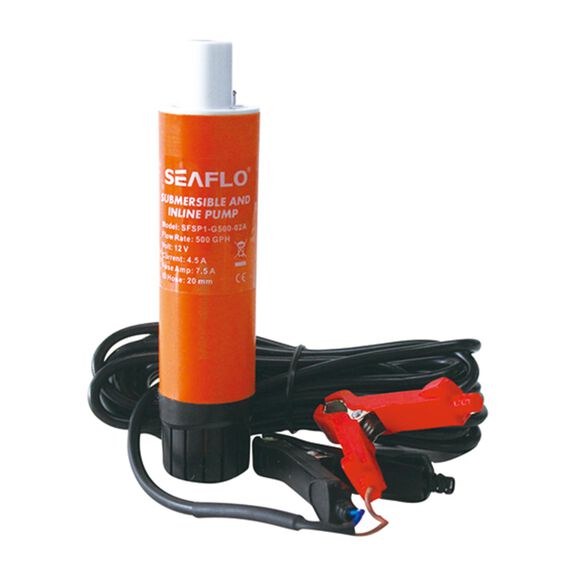 Submersible/Inline Transfer Pump for Diesel/Freshwater/Saltwater, 500 GPH, 12V image number 1