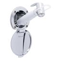 Recessed Shower Chrome Cup & Lid, Hammer-Head Arctic White Sprayer, 6' White Rubber Hose image number 0