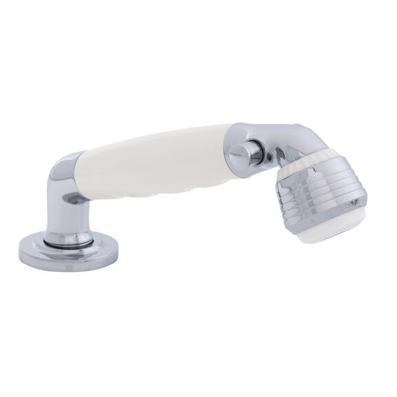Deck-Mount Sprayer Classic Warm White Sprayer, 6' Stainless Steel Hose, Low Profile Holder image number 0