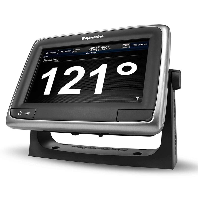 a78 Multi-Function Touchscreen Display with Built-in CHIRP Sonar and CHIRP Downvision™, Wi-Fi and US C-MAP Essentials Charts, CPT-100 Transom Mount Transducer image number 2