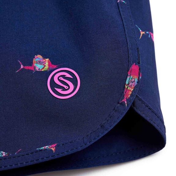 Kids Trippy Fish Volley Shorts image number 2