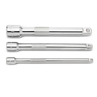 3-Piece 6" Extension Set, 1/4", 3/8", 1/2"