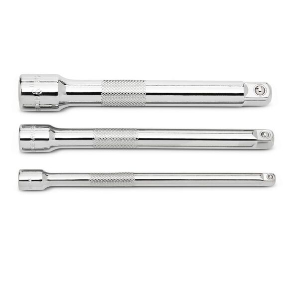 3-Piece 6" Extension Set, 1/4", 3/8", 1/2" image number 0