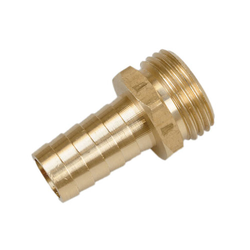 Brass 3/4" Male Garden Hose Thread to 5/8" Hose Barb Adapter image number 0
