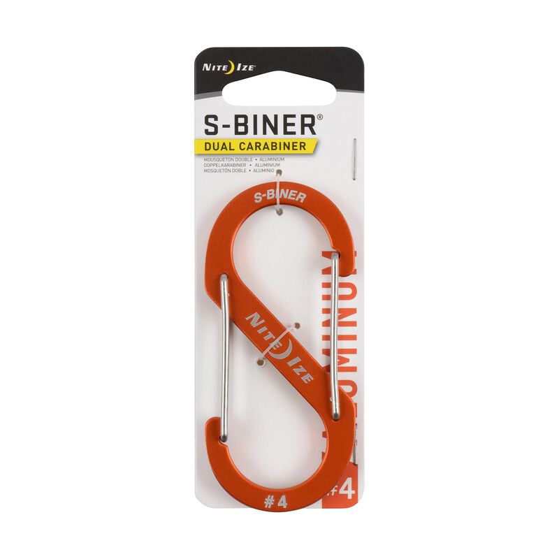 S-Biner® Dual Carabiner Aluminum #4 - Orange image number 2