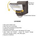 IQ America Battery Operated LED Indoor/Outdoor Motion Security Flood Light, 500 Lumens image number 4