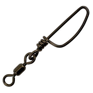 Mighty Mini Stainless Steel Snap Swivels, Size #2/0, 450 lb / 204 kg test, Gunmetal Black, 2-Pack