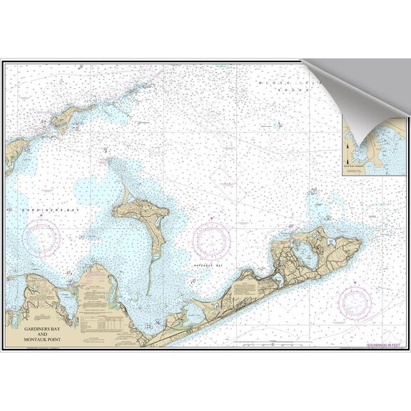 Montauk Decorative Nautical Chart image number 0