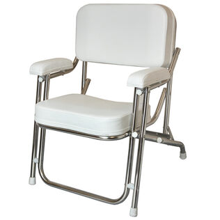 Kingfish II Stainless Steel Folding Deck Chair