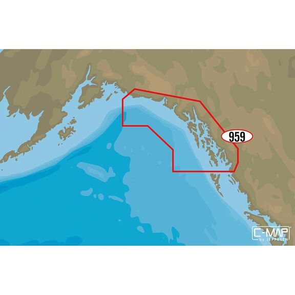 NA-M959 Dixon Entrance Cape St. Elias C-MAP MAX Chart C-Card image number 0