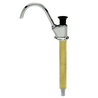 Vertical Hand Pump Faucet Chrome Over Brass