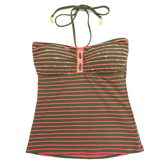 Women's Front Lines Tankini Top image number 0