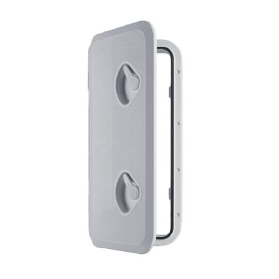SEAFLO Marine Deck Access Hatch & Lid &ndash; 23.9" x 9.5", White, Rectangular Inspection Hatch with 180&deg; Opening, Non-Slip Surface, UV-Resistant image number 0