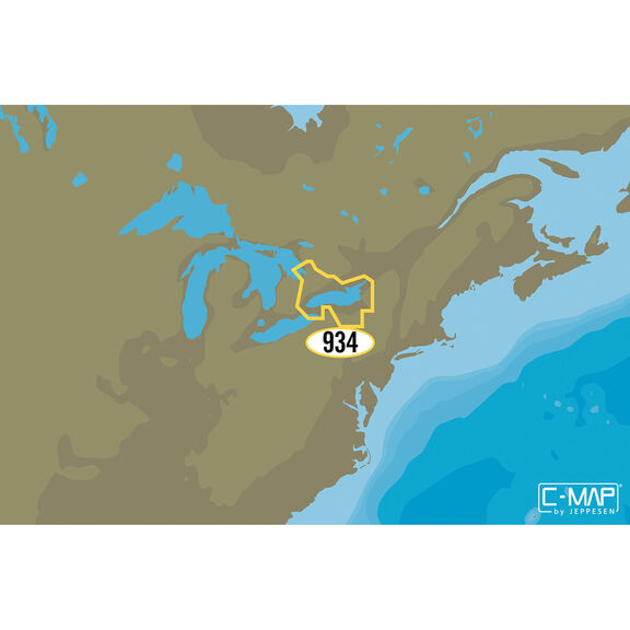 NA-Y934 Lake Ontario and Trent-Severn Waterway C-MAP MAX-N+ Chart C-Card image number 0
