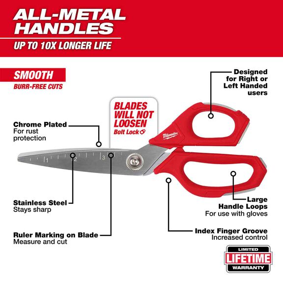 Jobsite Straight Scissors image number 1