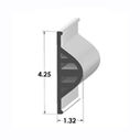 Dock Pro Premium Side Guard, 10' Straight, Black image number 1