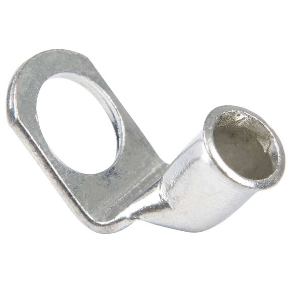 6 AWG 90 Degree Tinned Copper Lug, 3/8" Stud Size, 2-Pack image number 1