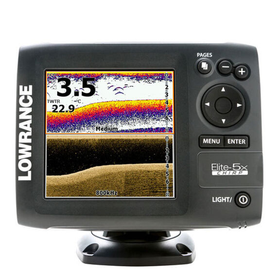 Elite-5X CHIRP Fishfinder, No transducer image number 0