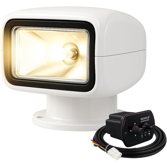 SEAFLO 01 Series 50W Remote Control Halogen Boat Searchlight, White image number 0