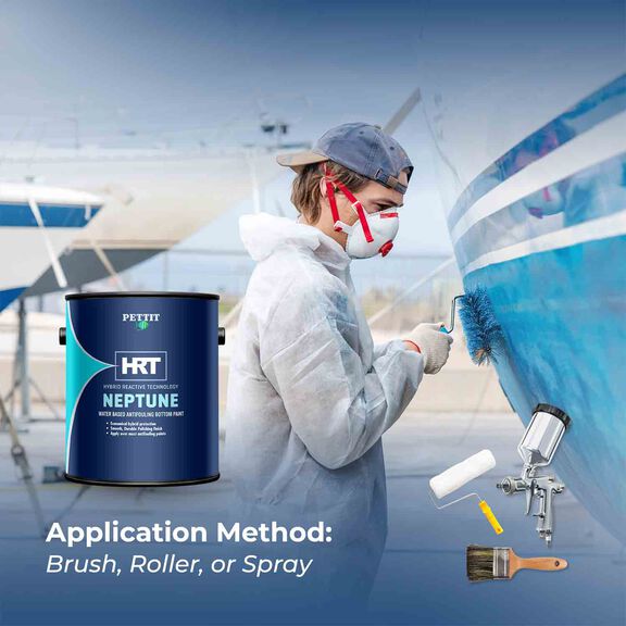Neptune HRT Antifouling Paint, Black, Quart image number 4