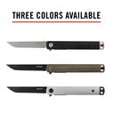 LX500 Select Founders Knife, Silver, Tanto Blade image number 5
