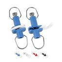 BLUEWING Progressively Tunable Premium Outrigger Release Clip, Blue, 2pcs image number 0